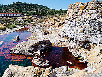 Hot Springs of Polichnitos på Lesbos.