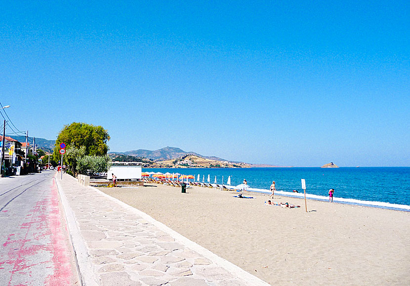 Stranden i Petra. Lesbos.