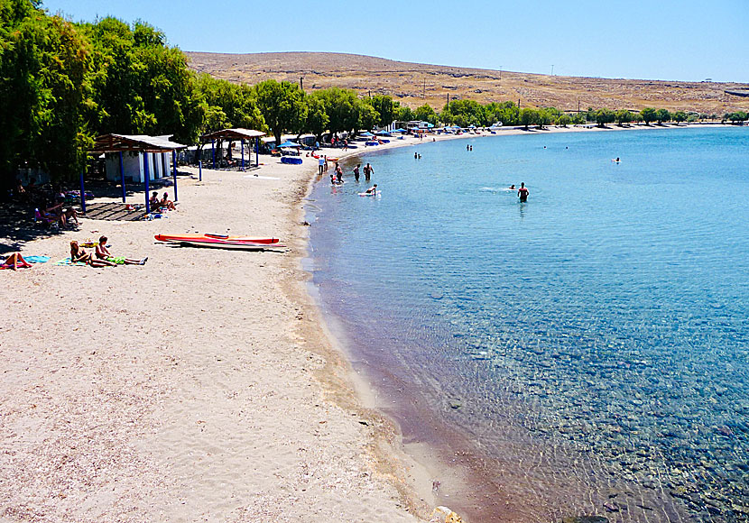 Sigri beach på Lesbos.