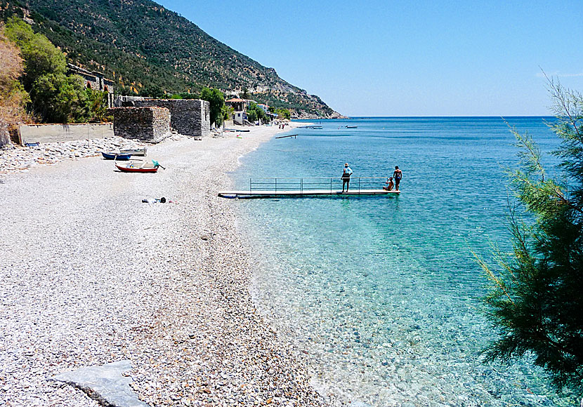 Lesbos bästa stränder. Melinta beach.