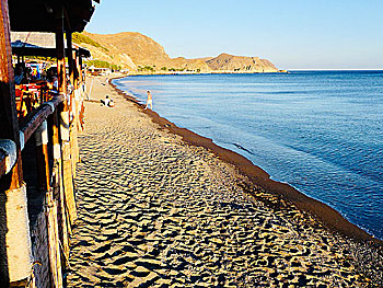 Skala Eressou beach på Lesbos.