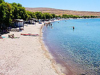 Sigri beach på Lesbos.