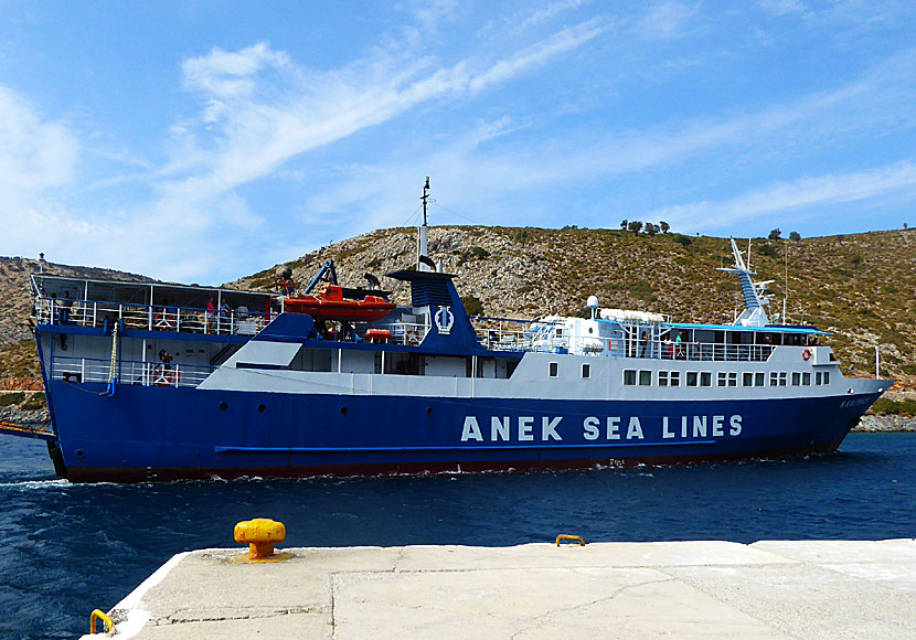 Nisos Kalymnos trafikerar öarna Kalymnos, Leros, Lipsi, Patmos, Arki, Agathonissi och Samos.