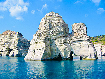 Kleftiko beach på Milos.