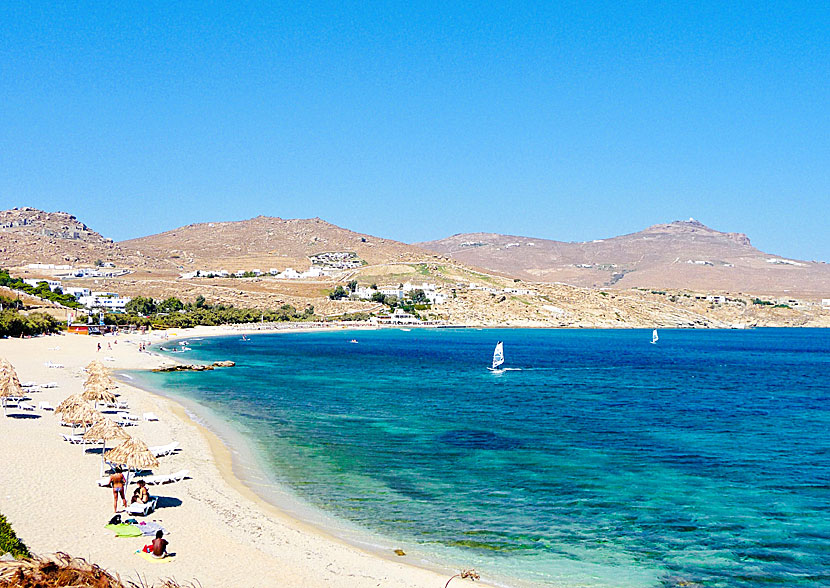 Kalafatis beach på Mykonos.