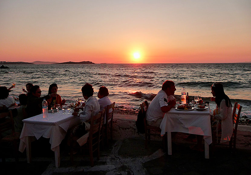 Väderprognoser för ön Mykonos i Kykladerna.