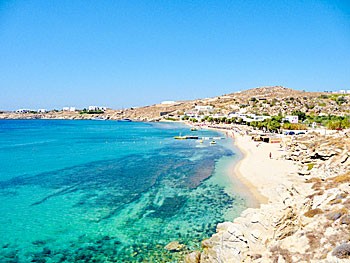 Paradise beach på Mykonos.  