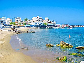 Apollonas beach på Naxos.