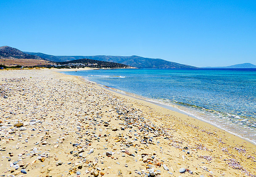 Naxos bästa stränder. Agiassos beach.