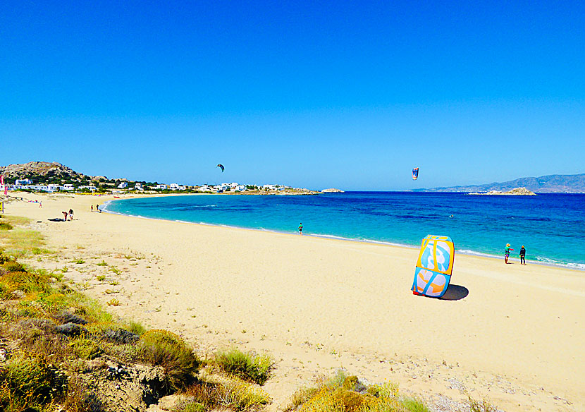 Naxos bästa stränder. Mikri Vigla beach.