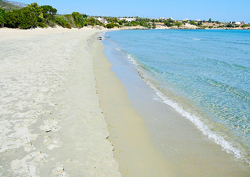 Naxos bästa stränder. Psili Ammos beach.