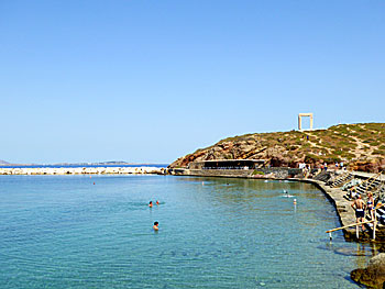 Naxos Town beach på Naxos.
