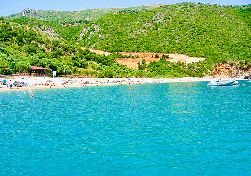 Snorkla vid Lichnos beach.