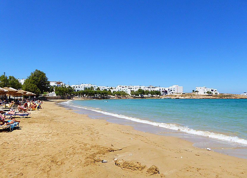 Paros bästa stränder. Agii Anargiri beach.