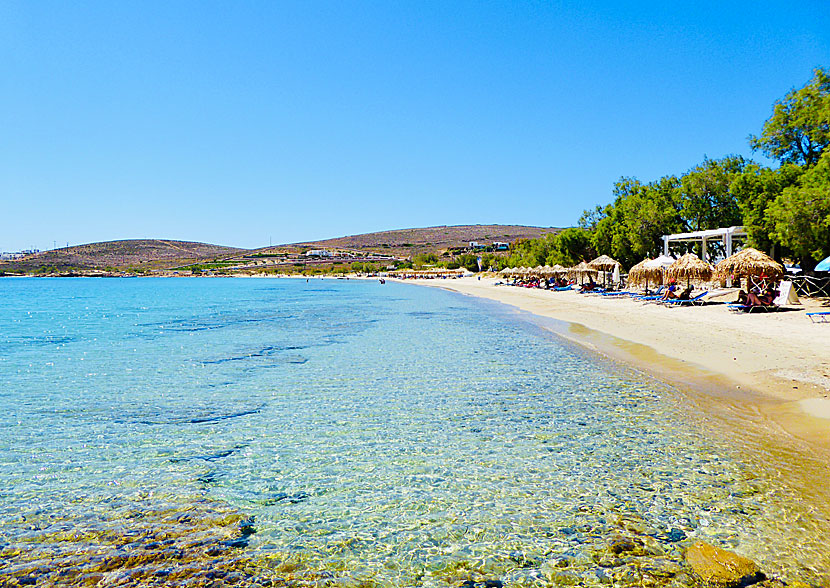 Paros bästa stränder. Krios beach.