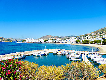 Parikia beach på Paros.  