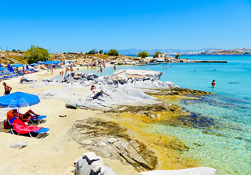 Strandparadiset Kolymbithres med sina speciella klippor.