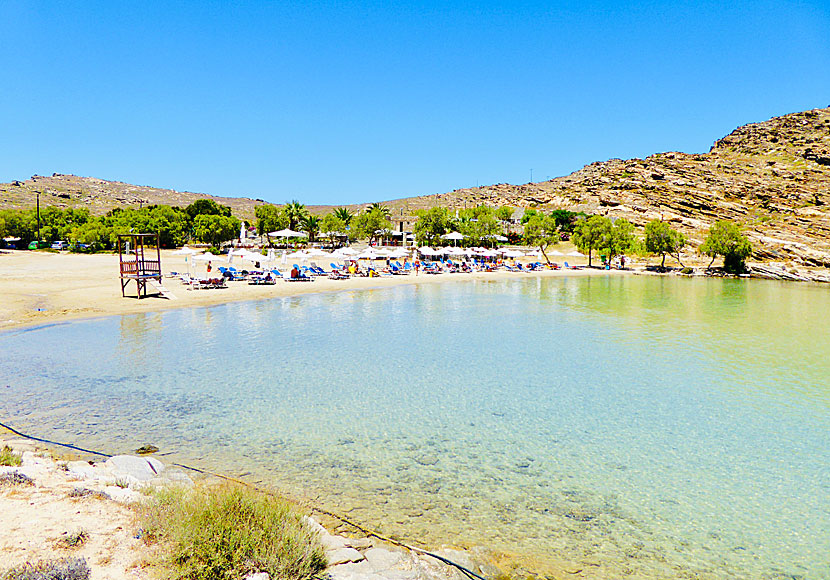 Monastiri beach. på Paros i Kykladerna.
