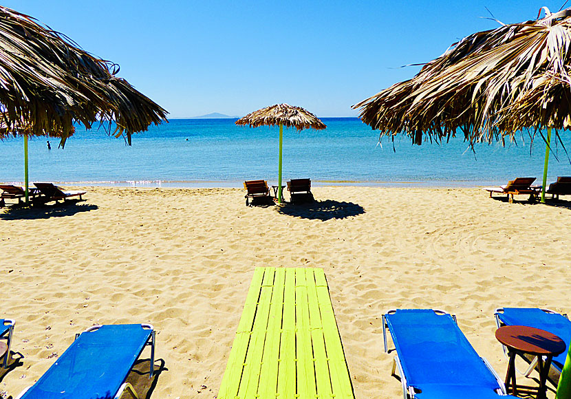 Stranden i Pounda på Paros.