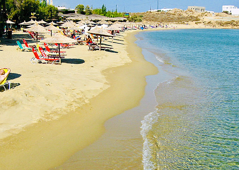 Pounda beach på Paros år 2002.