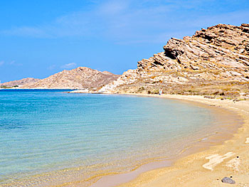 Tourkou Ammos beach på Paros.  