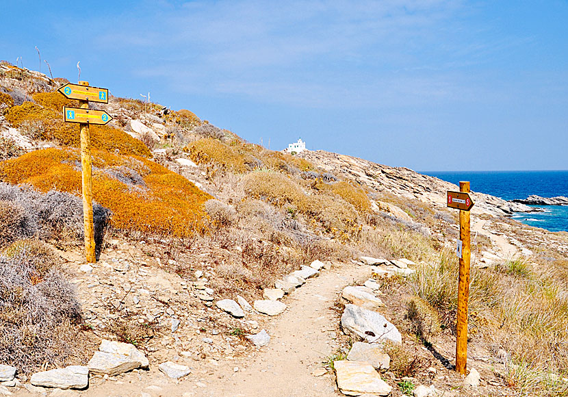 I Cultural Park of Paros finns många enkla vandringar. 
