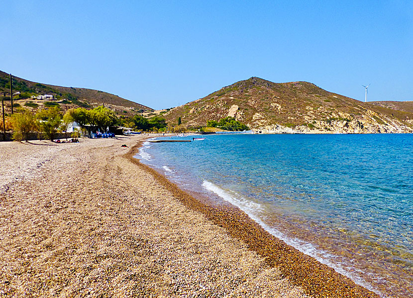 Patmos bästa stränder.  Lambi beach.