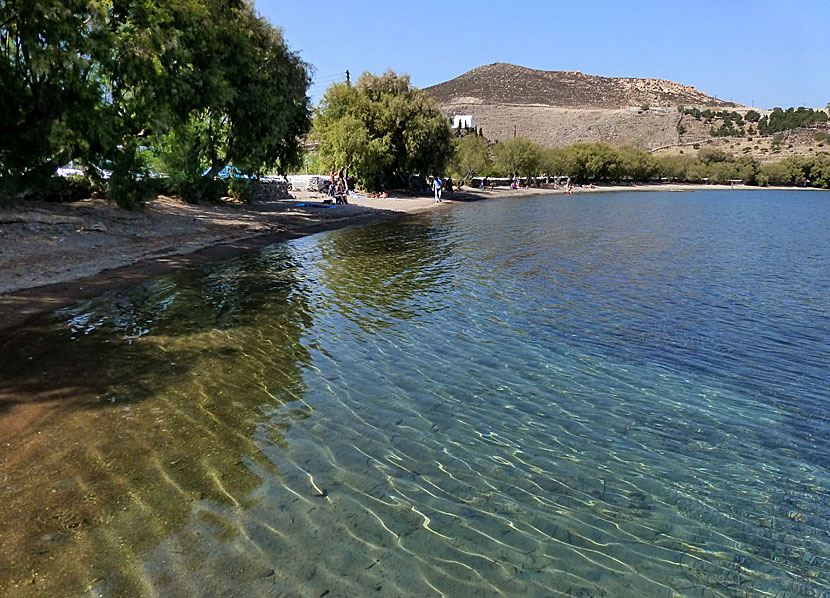 Patmos bästa stränder.  Meloi beach.