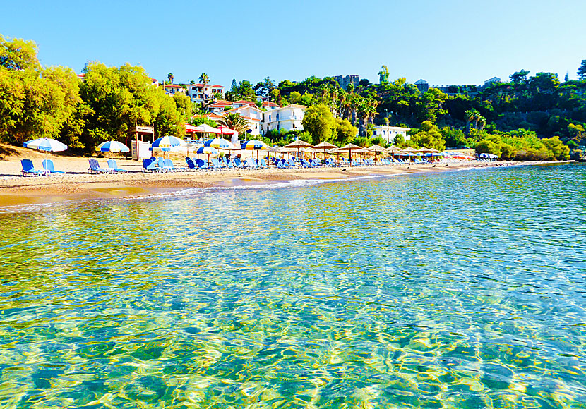 Bra hotell vid Zaga beach i Koroni på Peloponnesos.