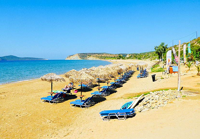 Lampes beach mellan Pylos och Koroni.