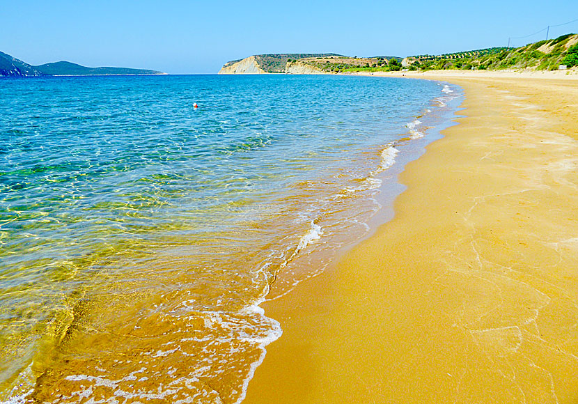 Missa inte Lampes beach när du reser till Methoni på sydvästra Peloponnesos i Grekland.