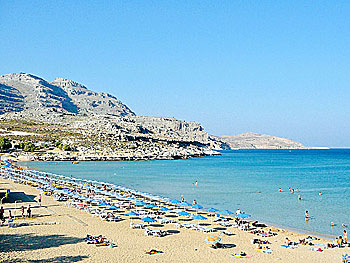 Agathi beach på Rhodos.