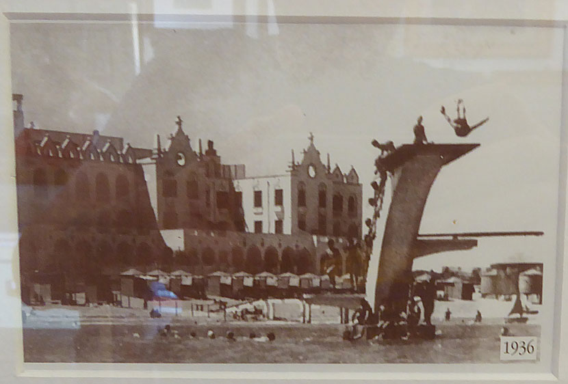 Hopptornet på Elli beach i Rhodos stad byggdes 1936. 