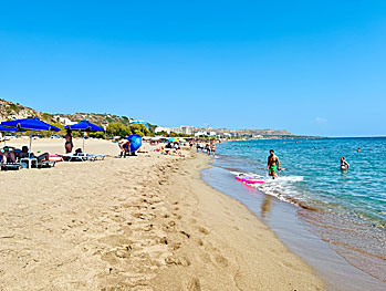 Faliraki beach på Rhodos.