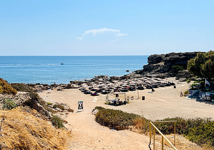 Kokkina beach i Kallithea på sydöstra Rhodos.