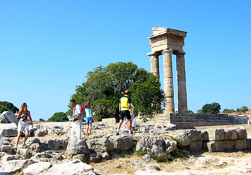Temple of Athena Polias. Monte Smith. Rhodos.