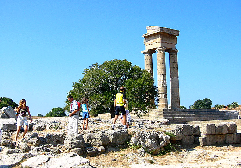 Temple of Apollo Pythios i Monte Smith i Rhodos stad.