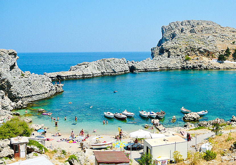 Saint Paul bay. Rhodos. Lindos.