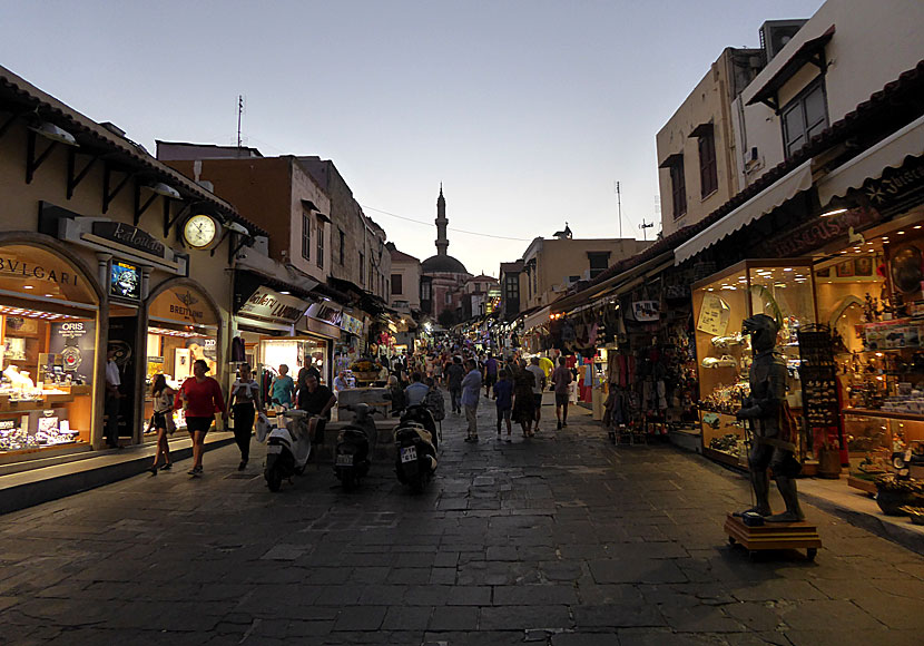 Sokrates street. Gamla stan. Rhodos.