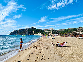 Tsambika beach på Rhodos.