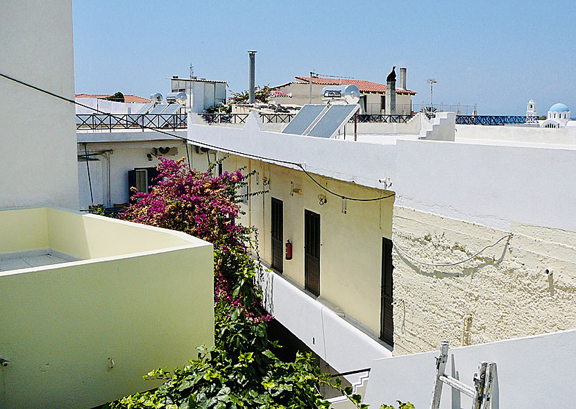 Utsikt från balkongen på rum 1 Saronic View i Skala på Agistri.