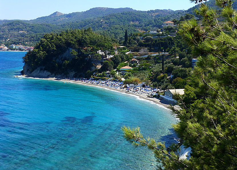 Lemonakia beach nära Kokkari på norra Samos.