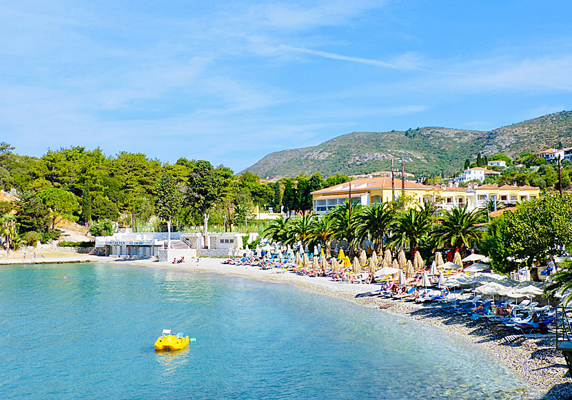 Samos bästa stränder. Gangou beach. 