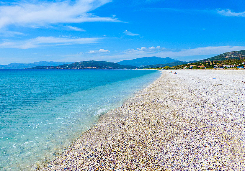 Samos bästa stränder. Mykali beach. 