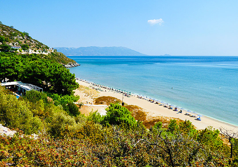 Samos bästa stränder. Psili Ammos 2 beach. 