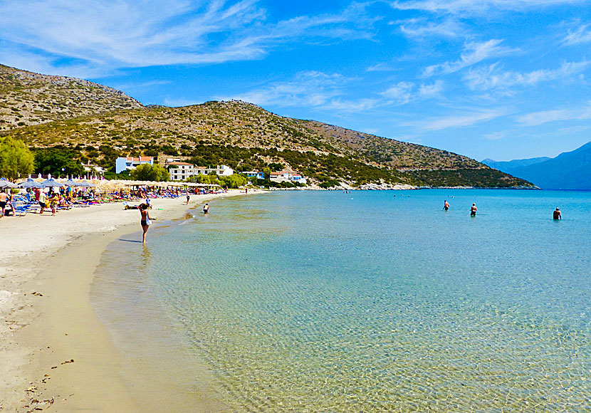 Samos bästa stränder. Psili Ammos 1 beach. 