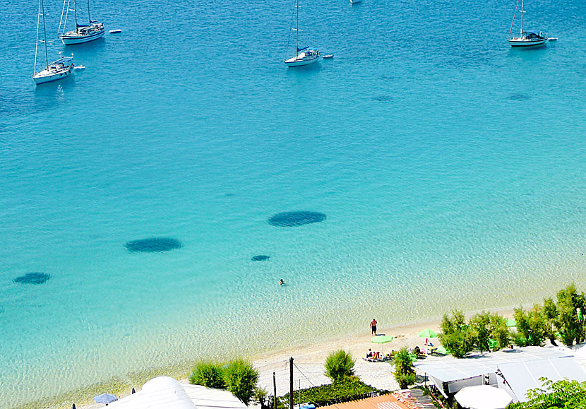 Remataki är den bästa stranden i Pythagorion på Samos.