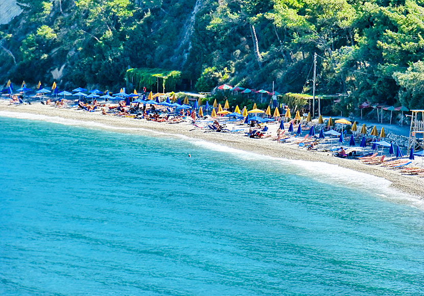 Nudiststranden Tsamadou beach på Samos.