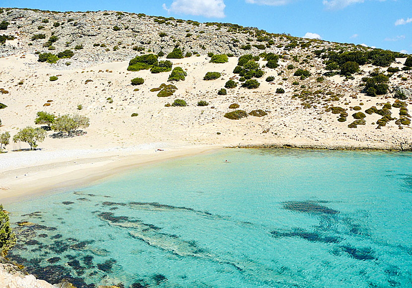 Psili Amos beach. Schinoussa.  Kreikka.