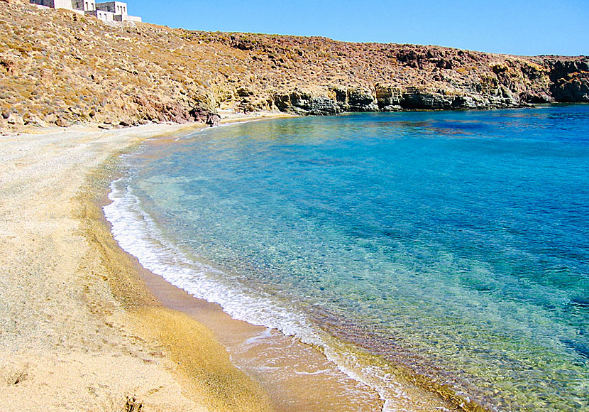 Serifos bästa stränder. Lia beach. 